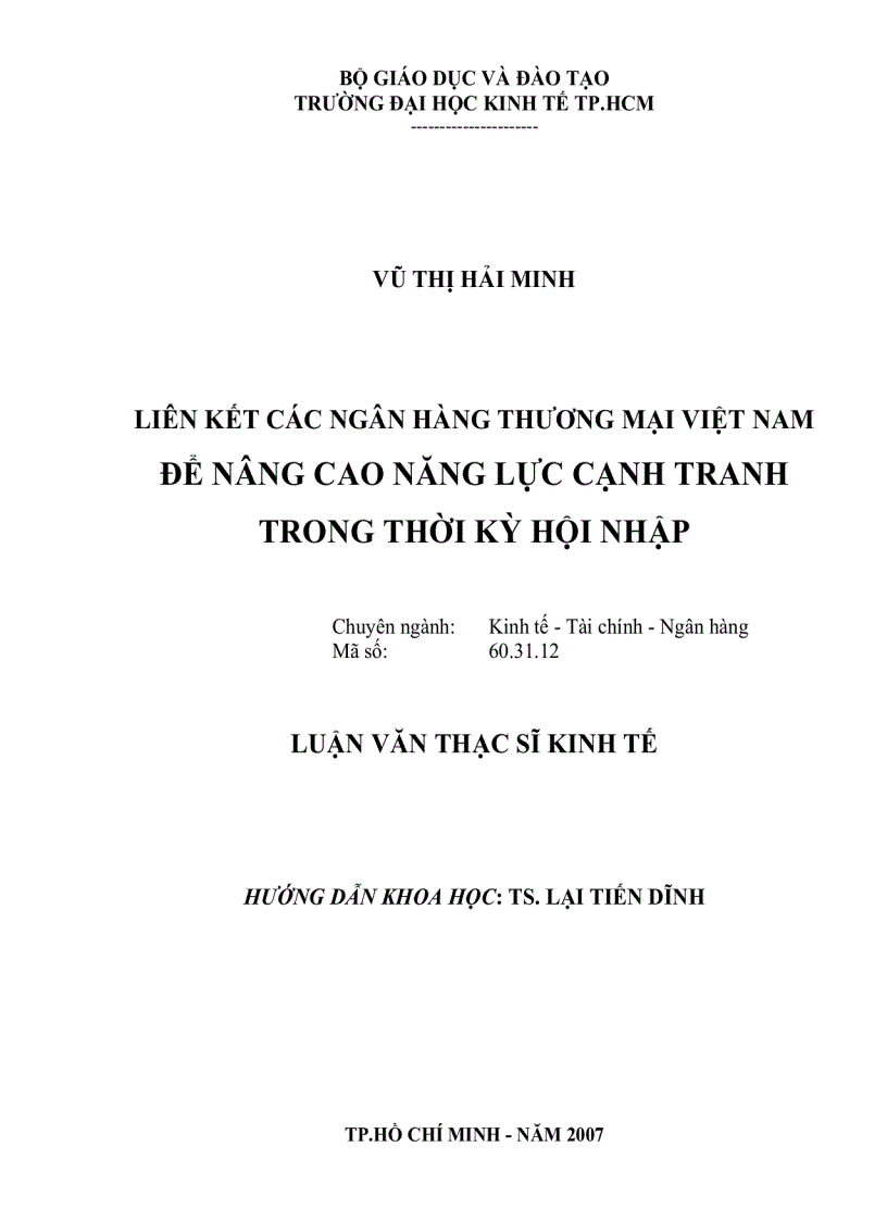 image for page Liên kết các ngân hàng thương mại việt nam để nâng cao năng lực cạnh tranh trong thời kỳ hội nhập