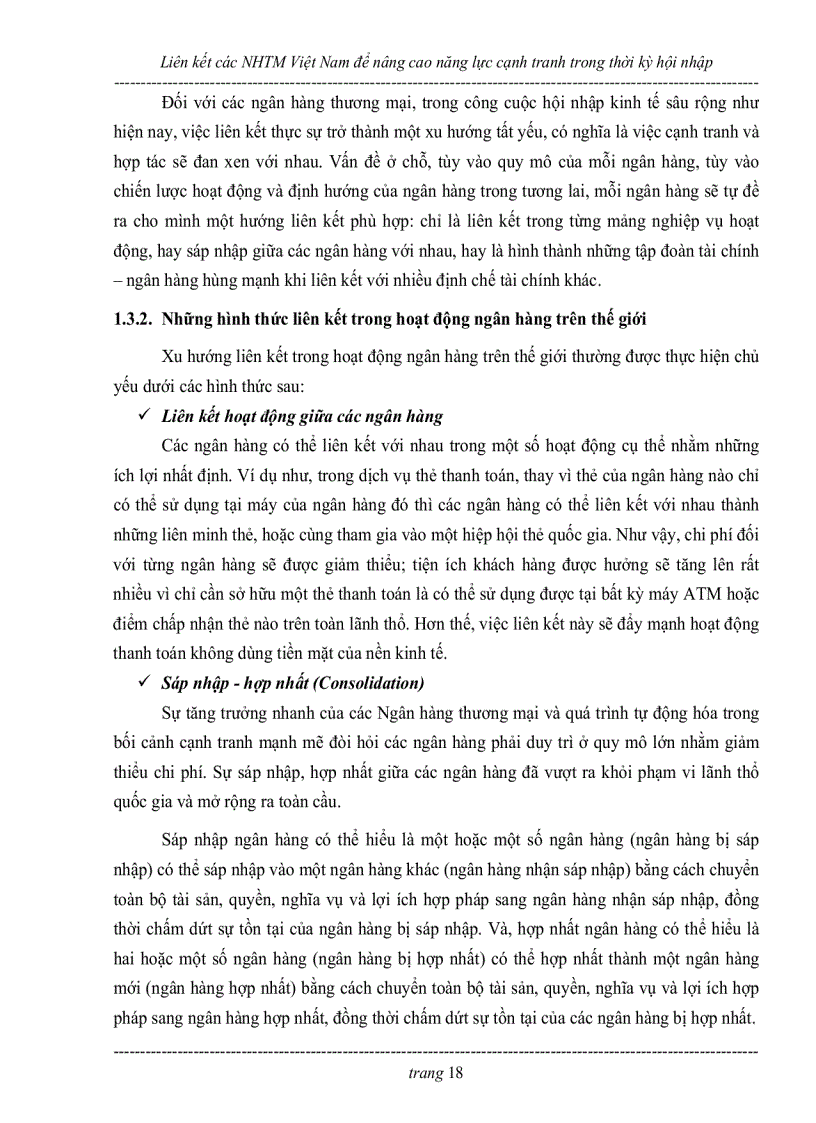 image for page Liên kết các ngân hàng thương mại việt nam để nâng cao năng lực cạnh tranh trong thời kỳ hội nhập