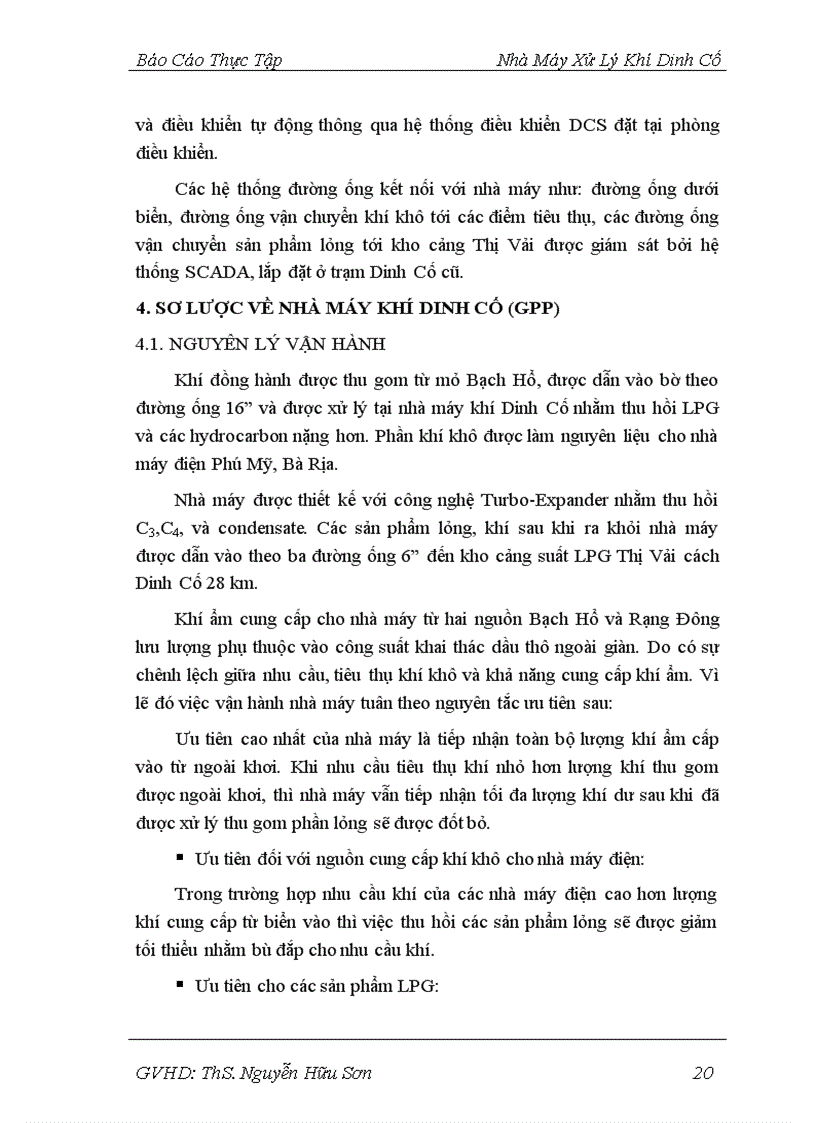 image for page Quy trình công nghệ sản xuất trong nhà máy chế biến khí Dinh Cố