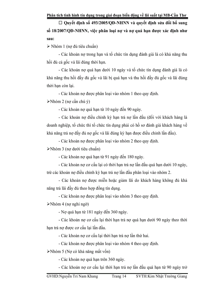 image for page Phân tích tình hình tín dụng trong giai đoạn biến động về lãi suất tại MB Cần Thơ