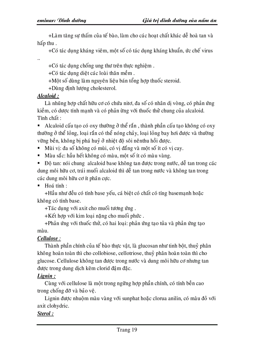 image for page Giá trị dinh dưỡng của nấm ăn