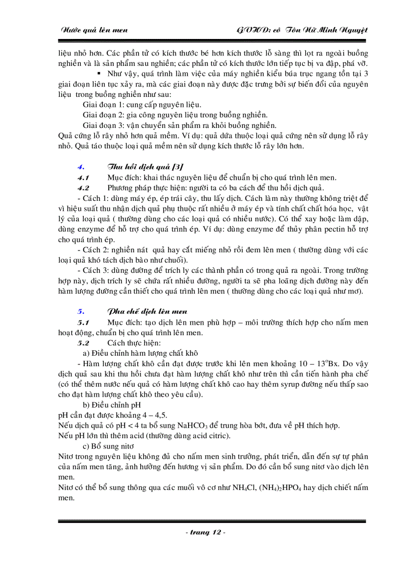 image for page Nước quả lên men