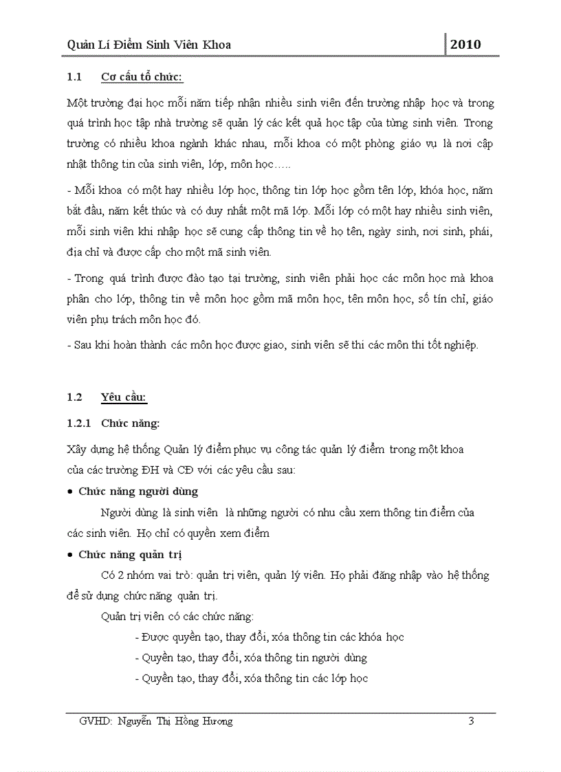 image for page Phân tích thiết kế hệ thống Quản lý điểm của sinh viên
