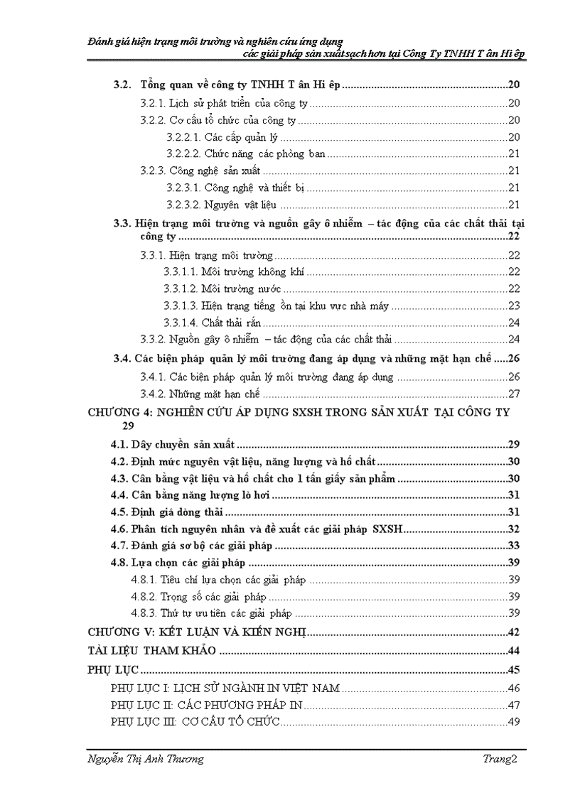 image for page Đánh giá hiện trạng môi trường và nghiên cứu ứng dụng các giải pháp sản xuất sạch hơn ngành in tại công ty TNHH TÂN HIỆP Hồ Chí Minh