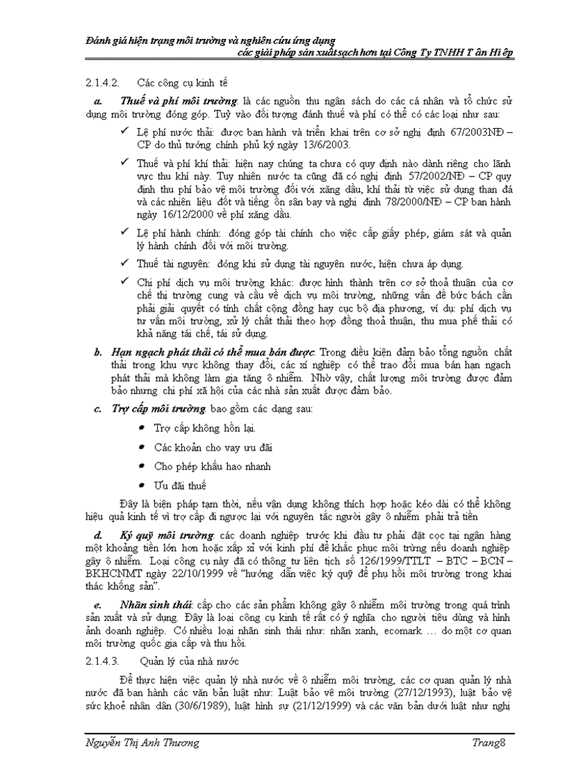 image for page Đánh giá hiện trạng môi trường và nghiên cứu ứng dụng các giải pháp sản xuất sạch hơn ngành in tại công ty TNHH TÂN HIỆP Hồ Chí Minh