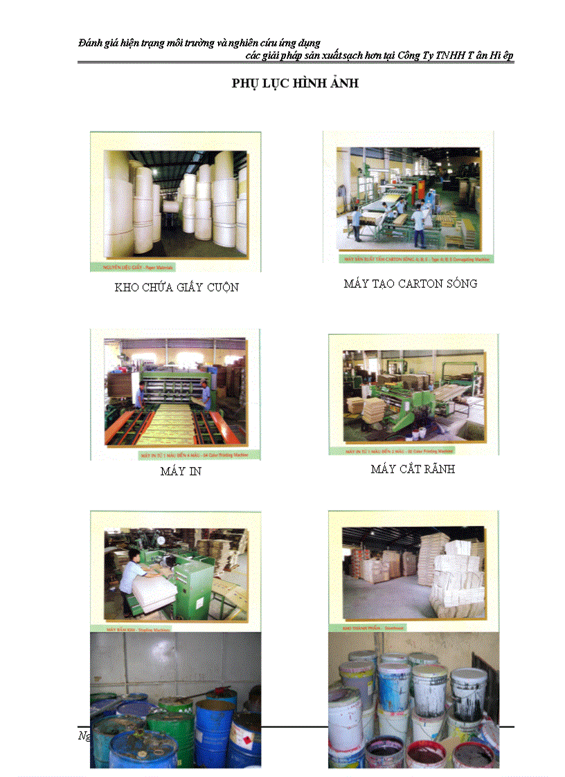 image for page Đánh giá hiện trạng môi trường và nghiên cứu ứng dụng các giải pháp sản xuất sạch hơn ngành in tại công ty TNHH TÂN HIỆP Hồ Chí Minh