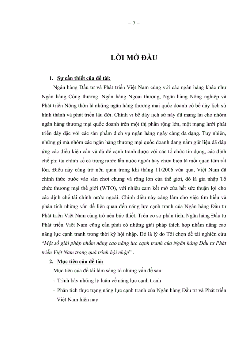 image for page Một số giải pháp nhằm nâng cao năng lực cạnh tranh của Ngân hàng Đầu tư Phát triển Việt Nam trong quá trình hội nhập