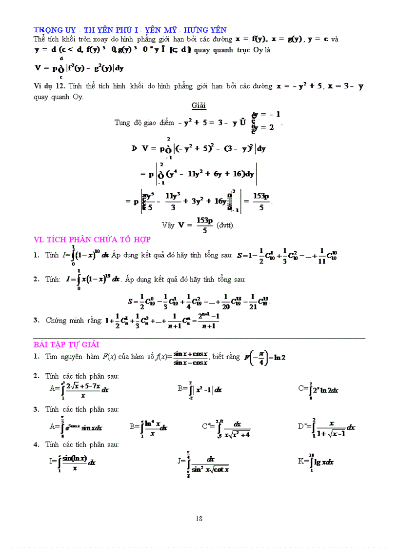 image for page Phương pháp giải toán tích phân