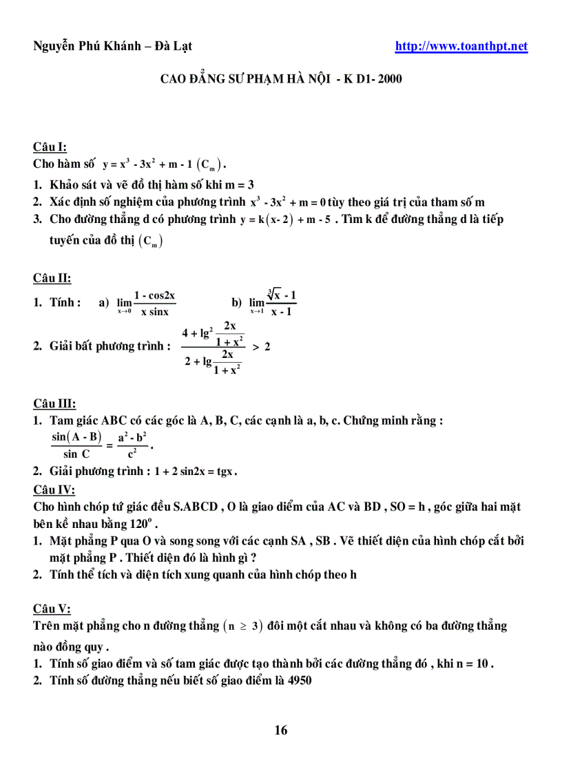 image for page 245 đề thi cao đẳng đại học