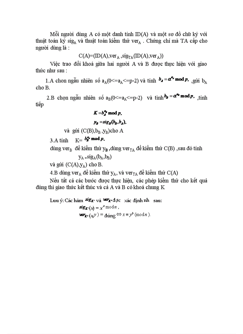 image for page Phân phối khoá thoả thuận khoá Diffie Hellman