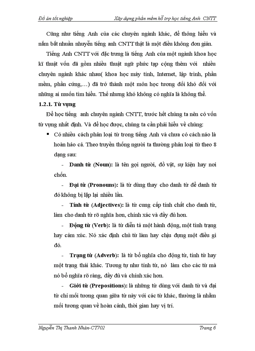 image for page Xây dựng phần mềm hỗ trợ học tiếng anh chuyên ngành công nghệ thông tin Module Listening