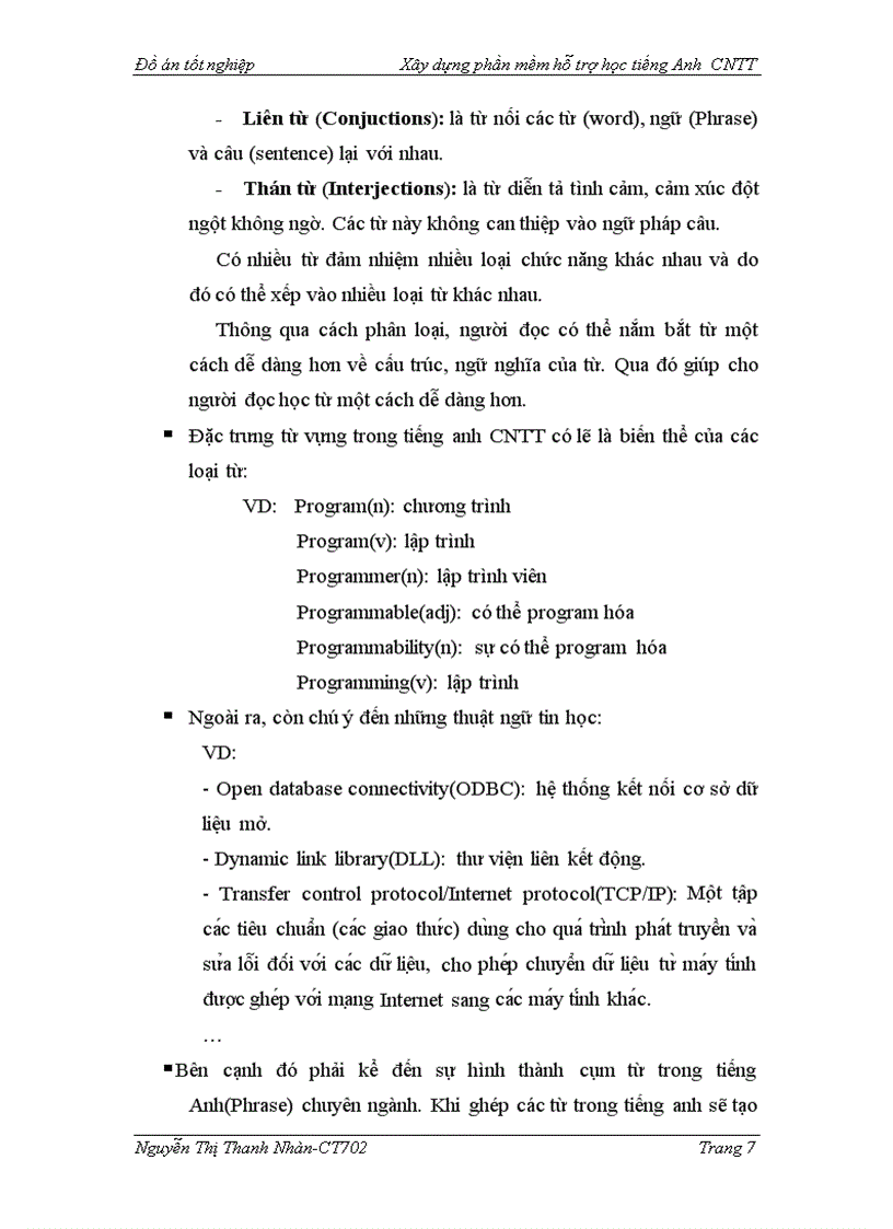 image for page Xây dựng phần mềm hỗ trợ học tiếng anh chuyên ngành công nghệ thông tin Module Listening
