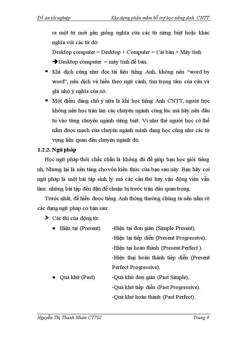 image for page Xây dựng phần mềm hỗ trợ học tiếng anh chuyên ngành công nghệ thông tin Module Listening