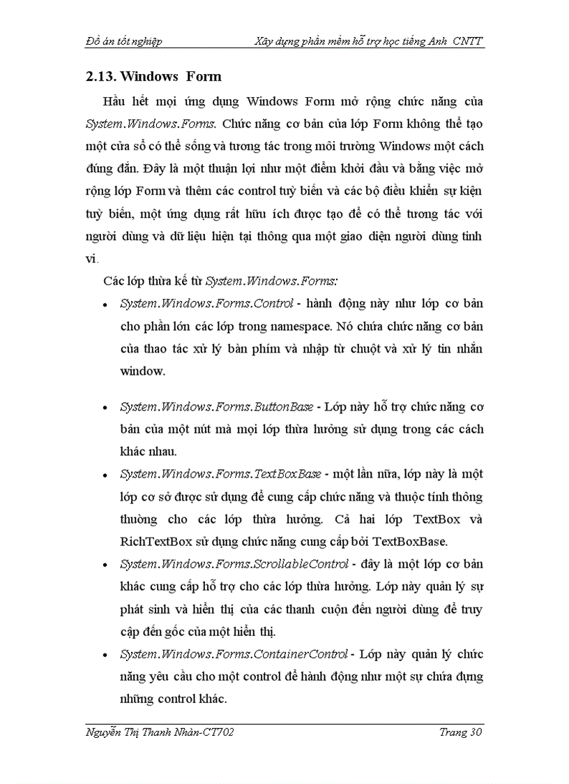 image for page Xây dựng phần mềm hỗ trợ học tiếng anh chuyên ngành công nghệ thông tin Module Listening