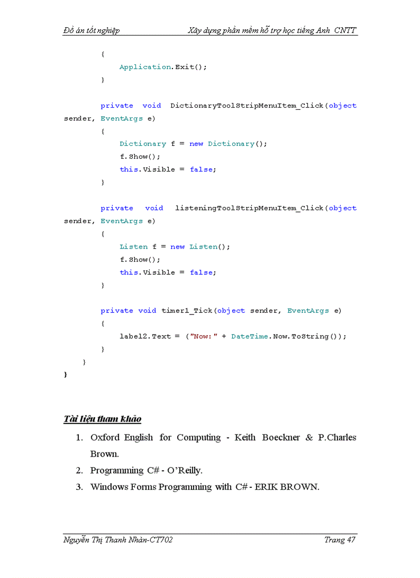 image for page Xây dựng phần mềm hỗ trợ học tiếng anh chuyên ngành công nghệ thông tin Module Listening