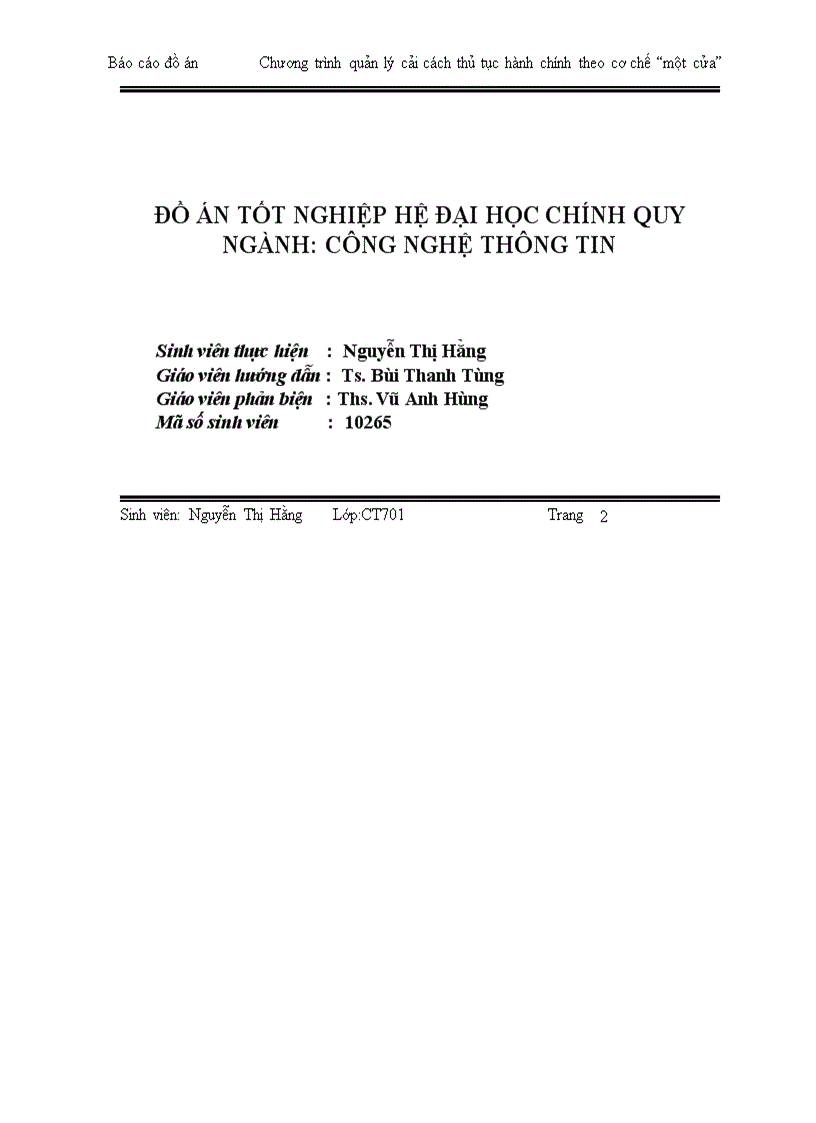 image for page Xây dựng phần mềm quản lý phục vụ cho quá trình cải cách thủ tục hành chính theo cơ chế một cửa tại Sở Khoa học và Công nghệ Hải phòng