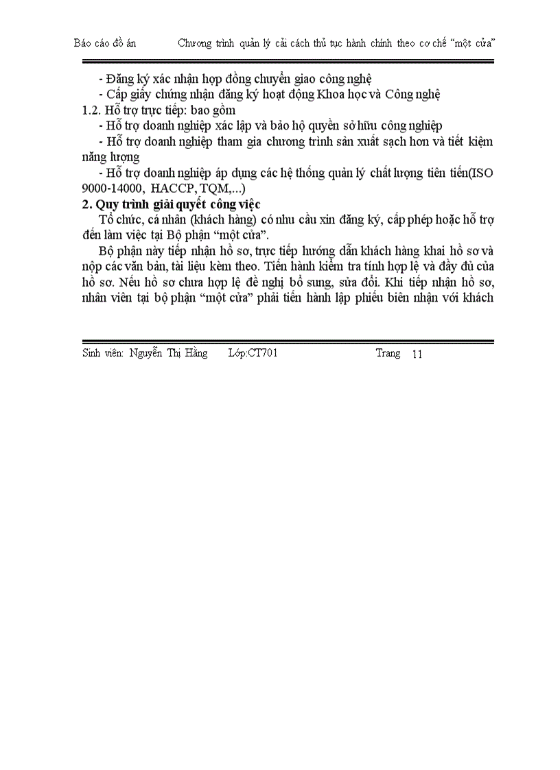 image for page Xây dựng phần mềm quản lý phục vụ cho quá trình cải cách thủ tục hành chính theo cơ chế một cửa tại Sở Khoa học và Công nghệ Hải phòng