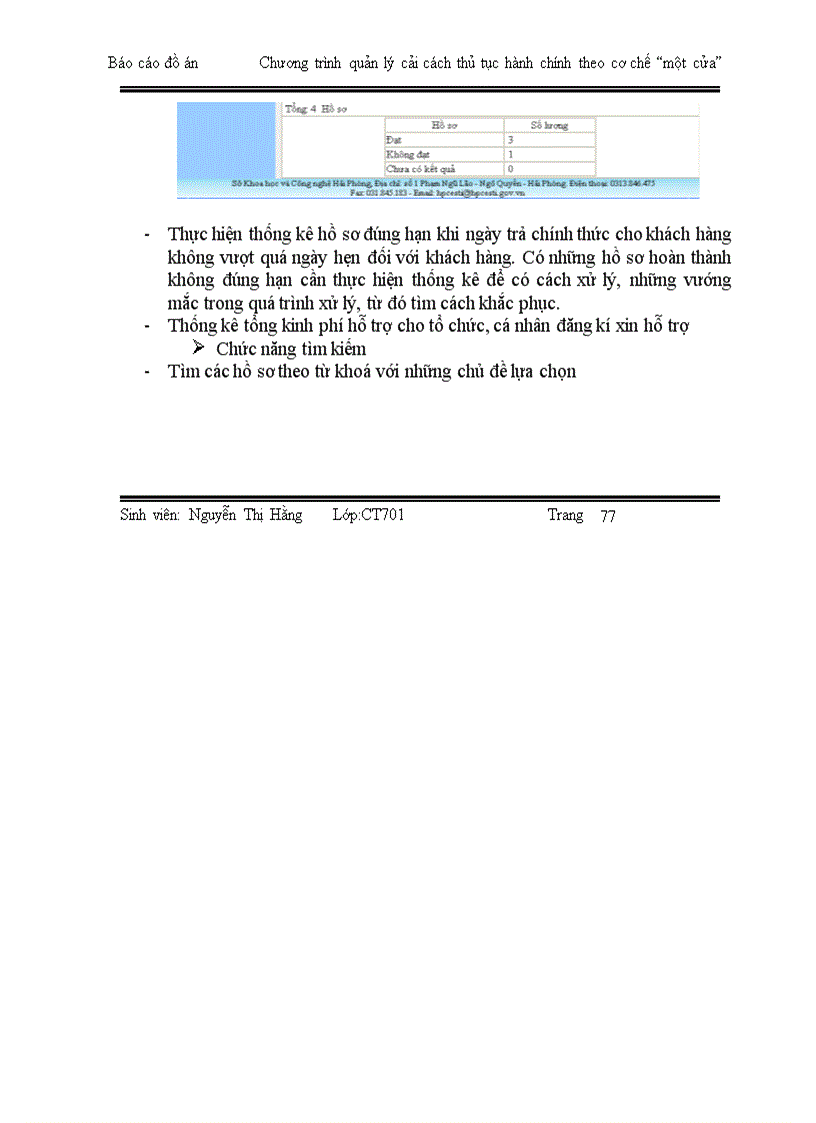 image for page Xây dựng phần mềm quản lý phục vụ cho quá trình cải cách thủ tục hành chính theo cơ chế một cửa tại Sở Khoa học và Công nghệ Hải phòng