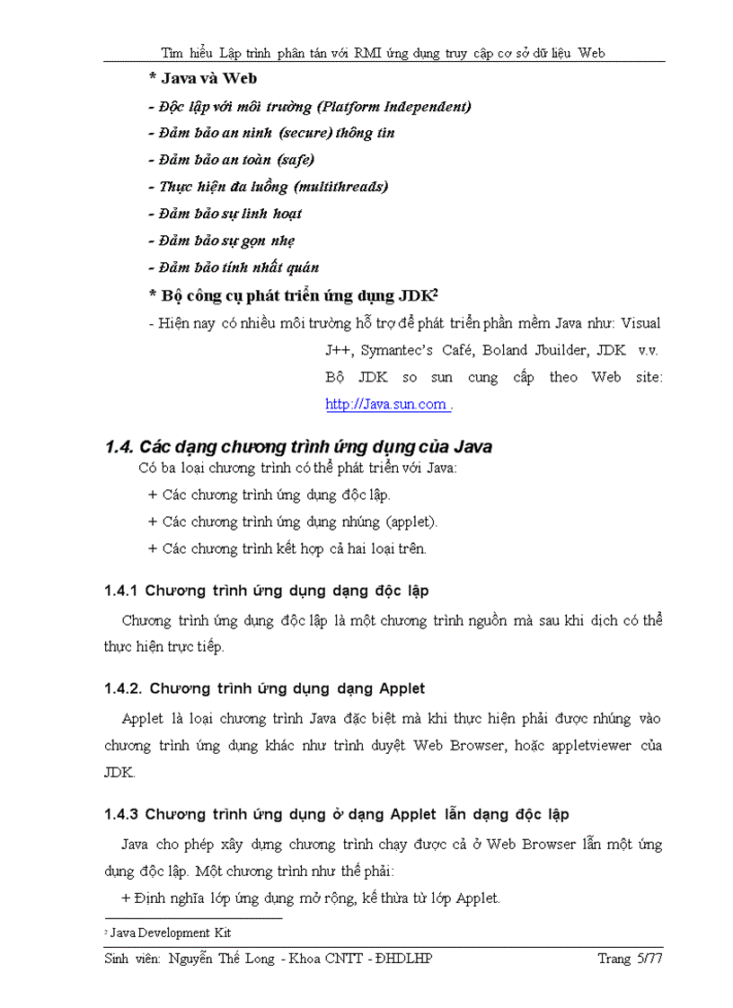 image for page Tìm hiểu lập trình phân tán với RMI ứng dụng truy cập cơ sở dữ liệu Web