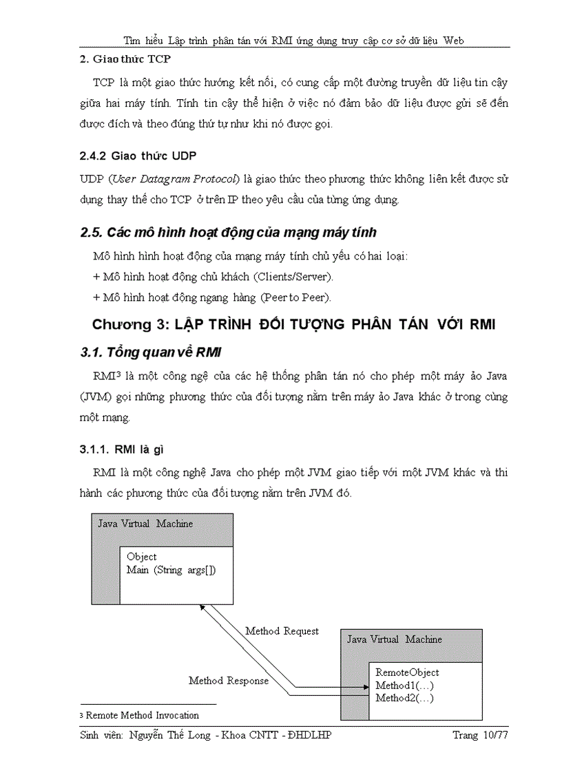 image for page Tìm hiểu lập trình phân tán với RMI ứng dụng truy cập cơ sở dữ liệu Web
