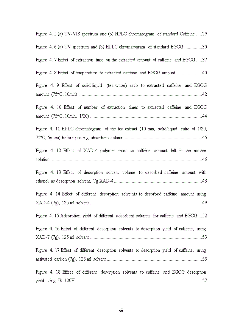 image for page Trích ly và cô lập caffeine từ trà xanh