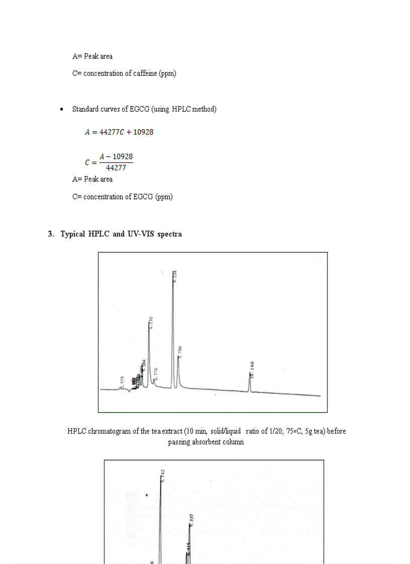 image for page Trích ly và cô lập caffeine từ trà xanh