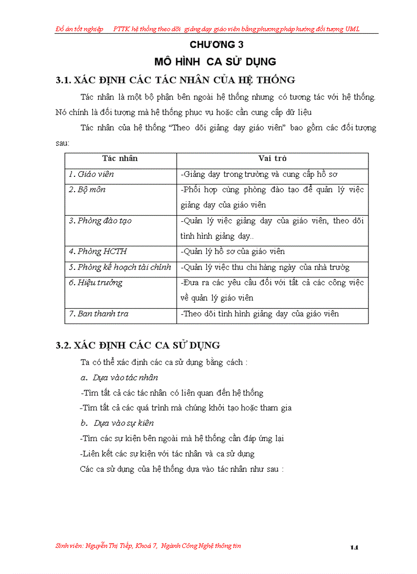 image for page Phân tích thiết kế hệ thống theo dõi giảng dạy giáo viên bằng phương pháp hướng đối tượng uml