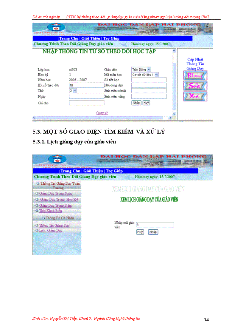 image for page Phân tích thiết kế hệ thống theo dõi giảng dạy giáo viên bằng phương pháp hướng đối tượng uml