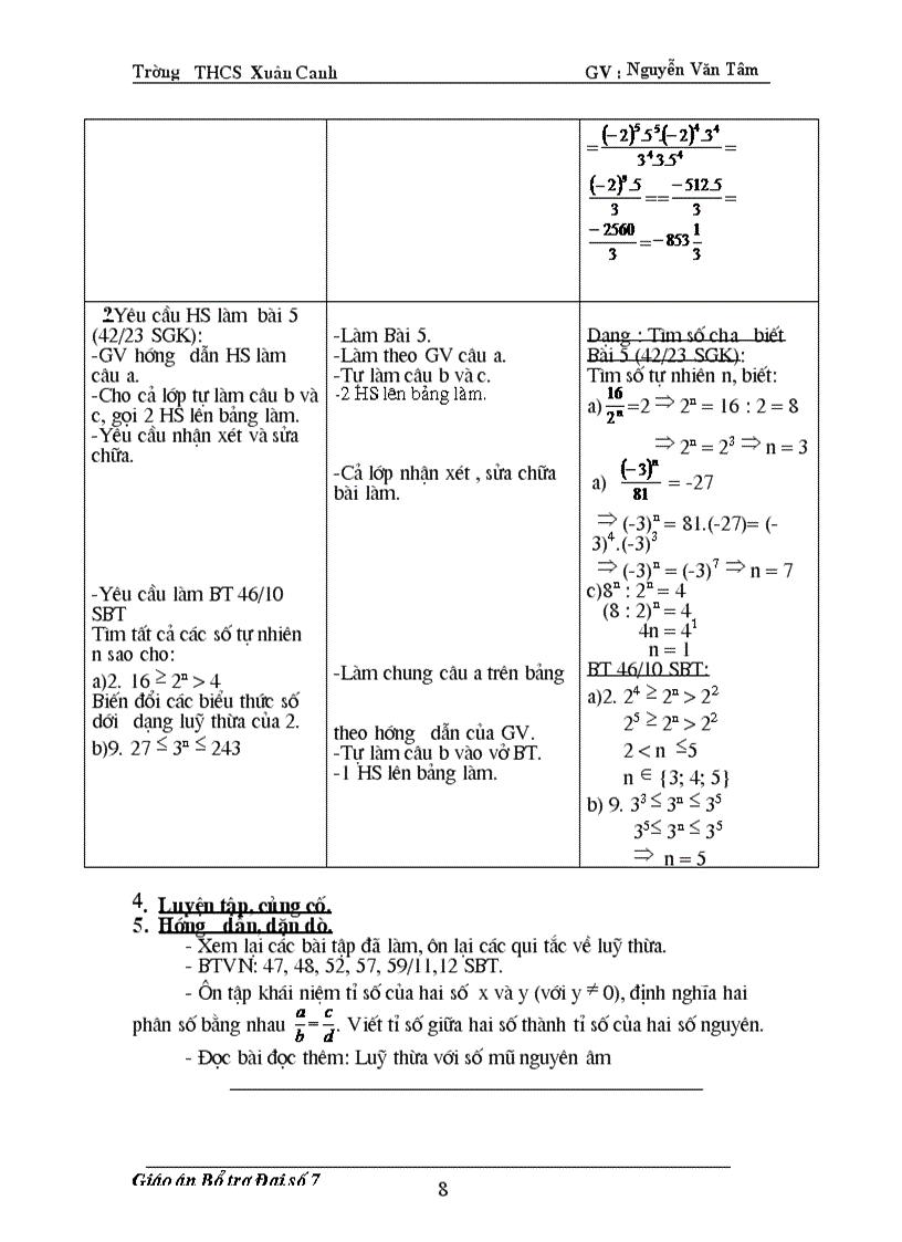 image for page Giáo án buổi 2 Đại số 7
