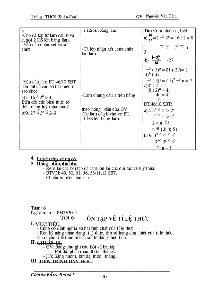 image for page Giáo án buổi 2 Đại số 7