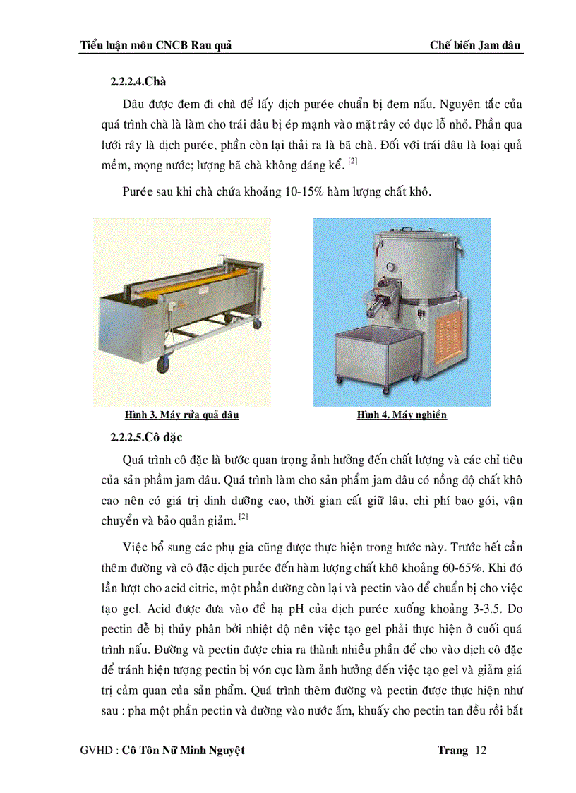 image for page Giới thiệu về qui trình chế biến mứt đông dâu và những đặc điểm của sản phẩm mứt sau khi chế biến