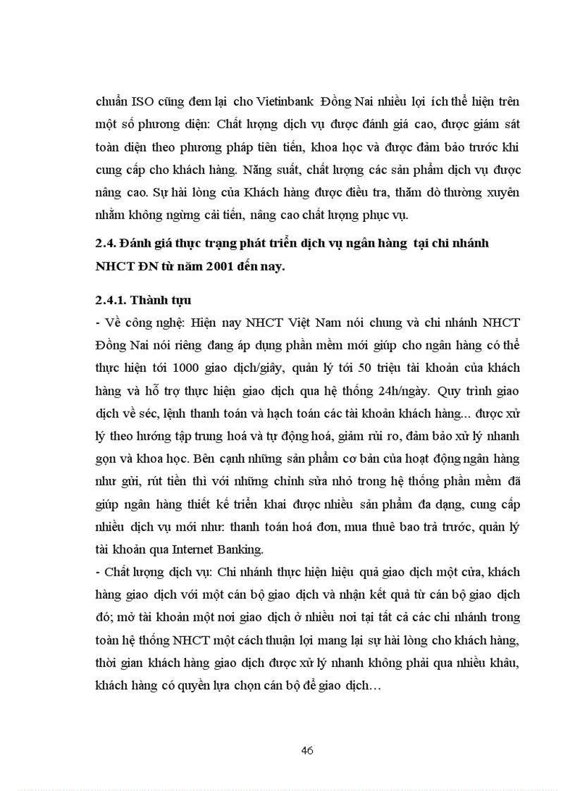 image for page Phát triển dịch vụ ngân hàng tại chi nhánh Ngân Hàng Công Thương Đồng Nai