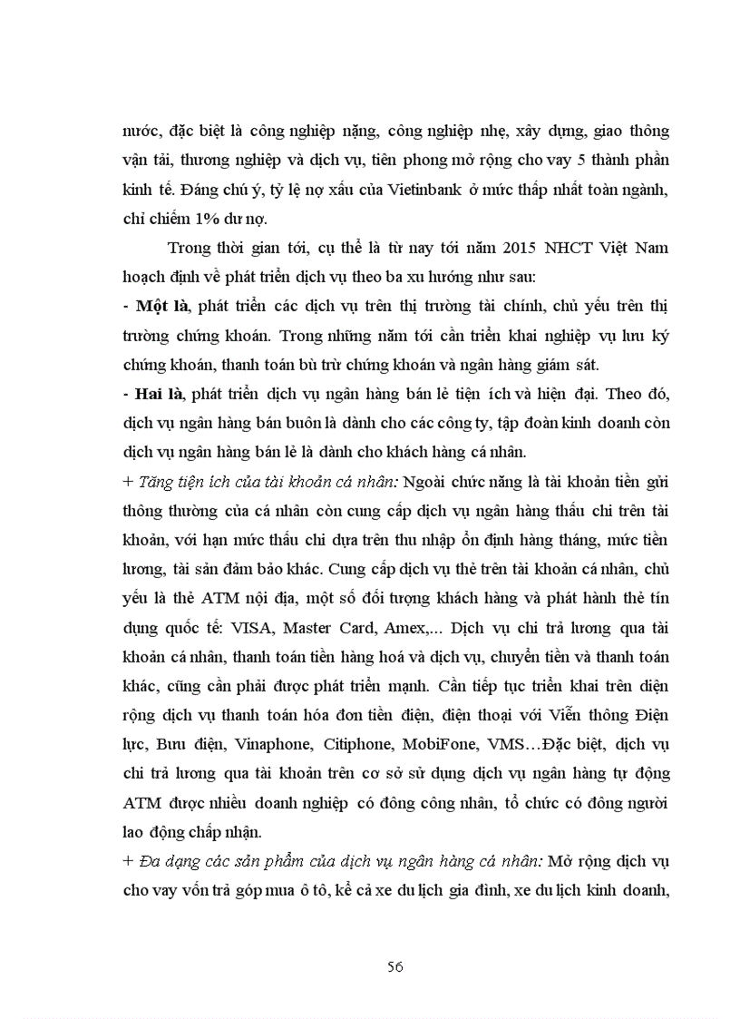 image for page Phát triển dịch vụ ngân hàng tại chi nhánh Ngân Hàng Công Thương Đồng Nai