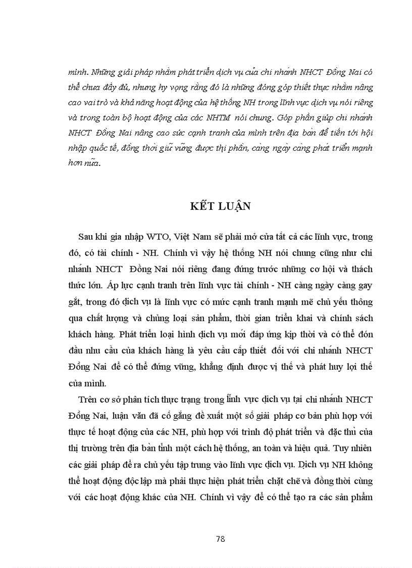 image for page Phát triển dịch vụ ngân hàng tại chi nhánh Ngân Hàng Công Thương Đồng Nai