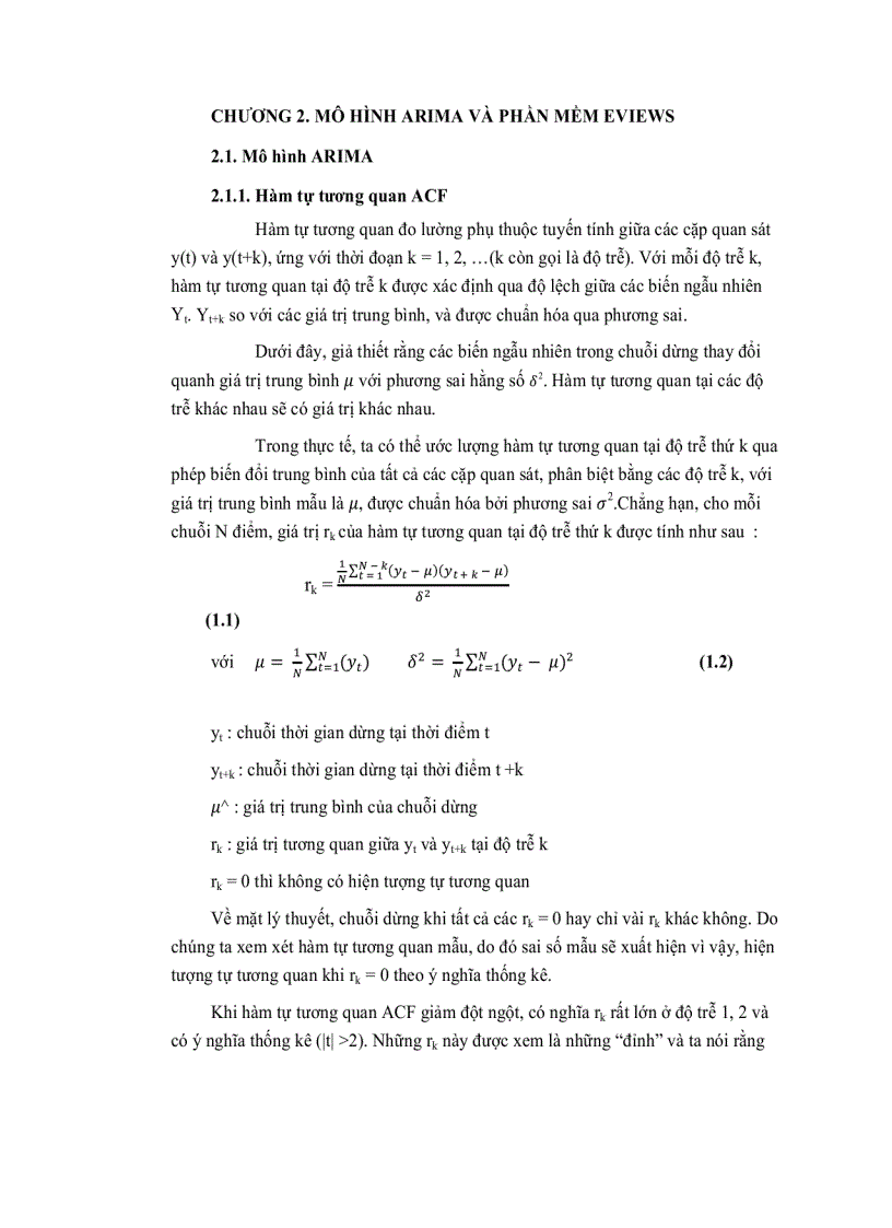 image for page Một số phương pháp khai phá dữ liệu quan hệ trong tài chính và chứng khoán mô hình arima