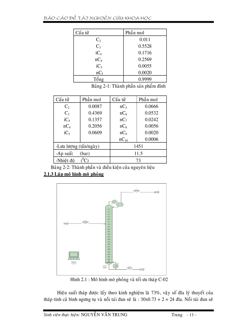 image for page Nghiên cứu khả năng ứng dụng của phần mềm mô phỏng Pro II