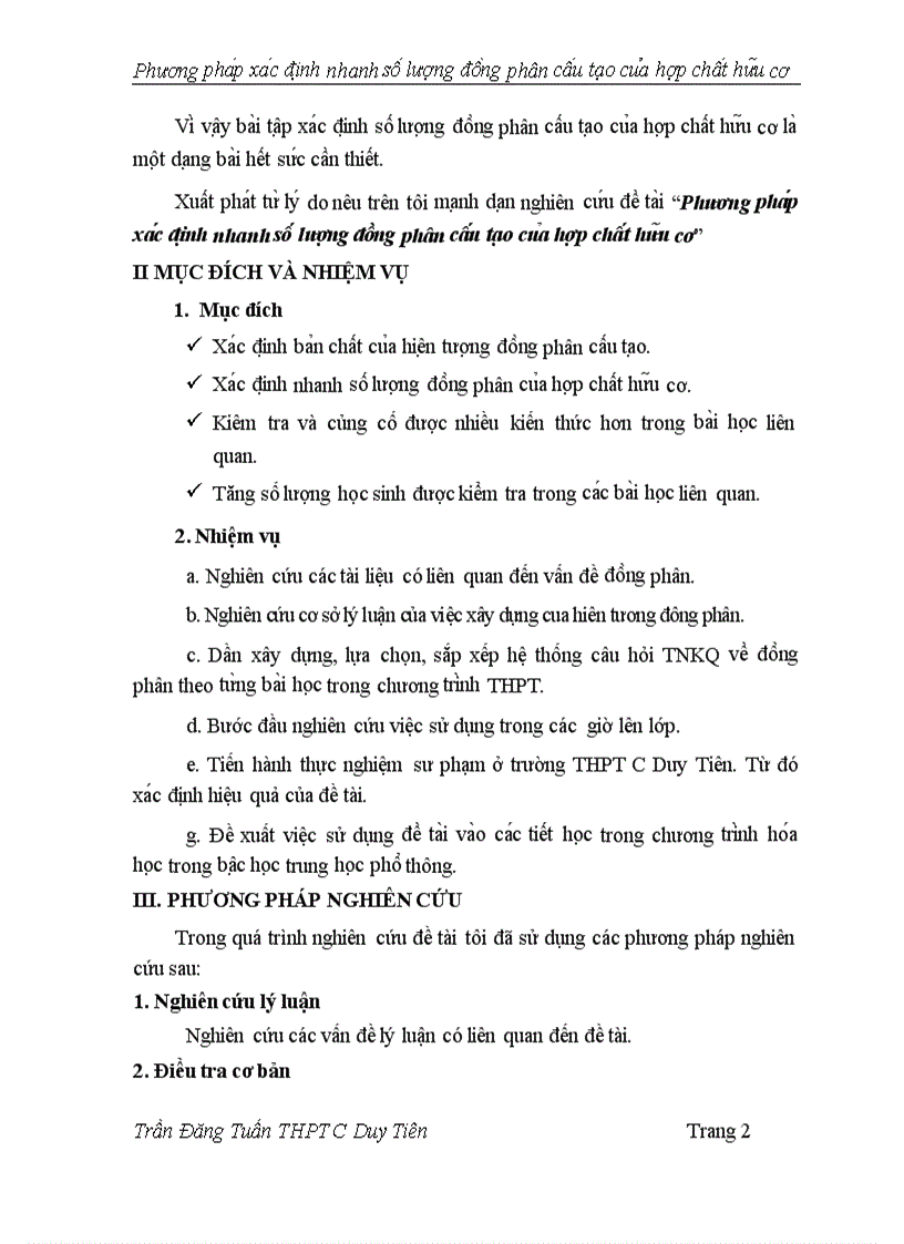 image for page Phương pháp xác định nhanh số lượng đồng phân cấu tạo của hợp chất hữu cơ