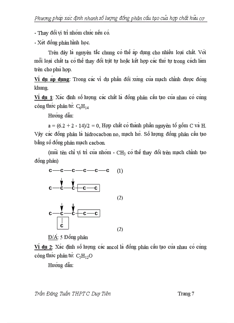 image for page Phương pháp xác định nhanh số lượng đồng phân cấu tạo của hợp chất hữu cơ