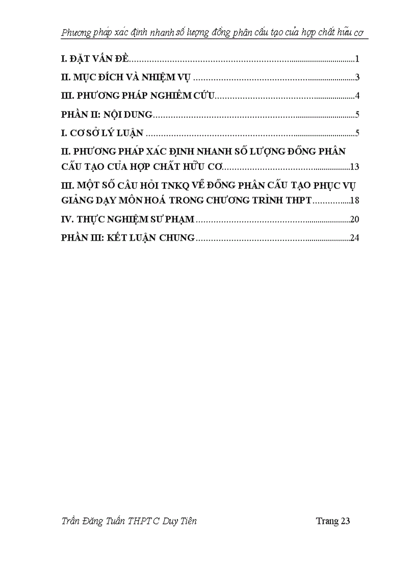 image for page Phương pháp xác định nhanh số lượng đồng phân cấu tạo của hợp chất hữu cơ