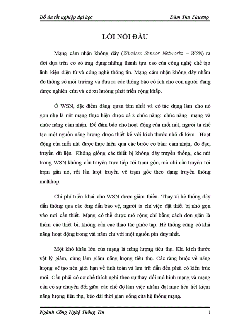 image for page Tìm hiểu và viết phần mềm nhúng cho nút mạng không dây dạng Ad hoc Chủ đề Tiết kiệm năng lượng