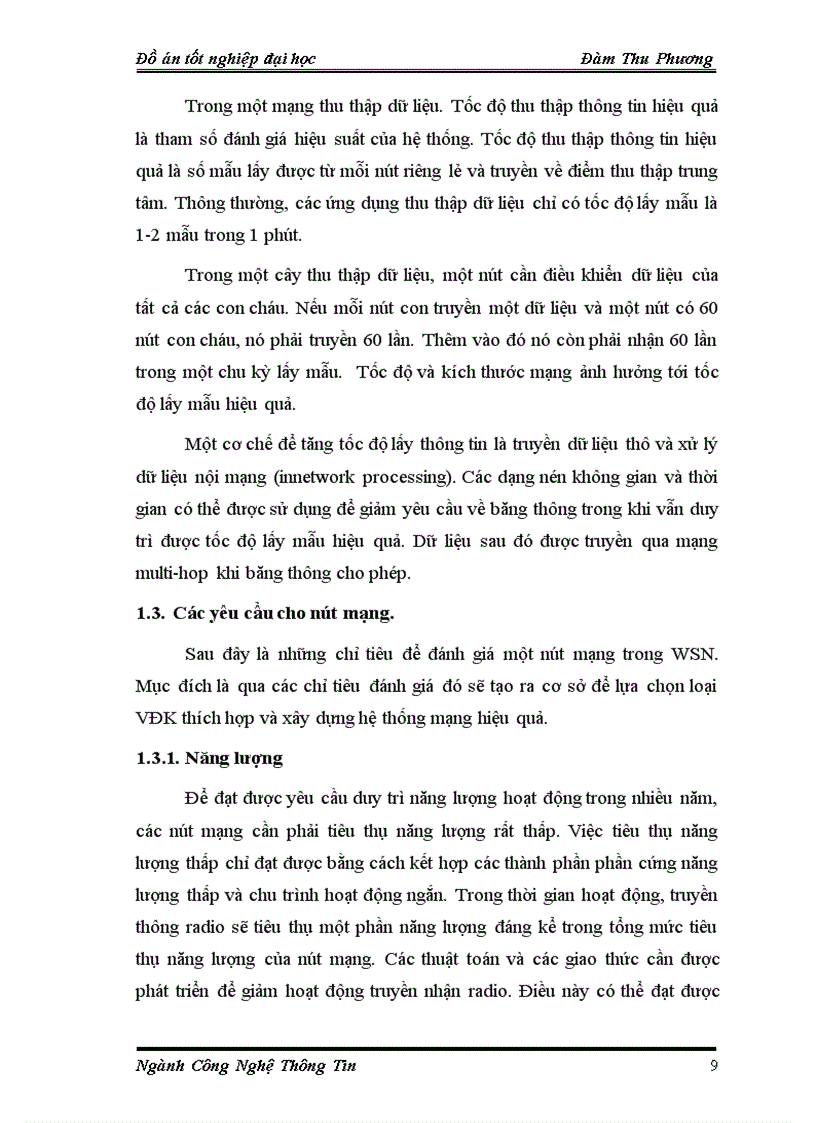 image for page Tìm hiểu và viết phần mềm nhúng cho nút mạng không dây dạng Ad hoc Chủ đề Tiết kiệm năng lượng