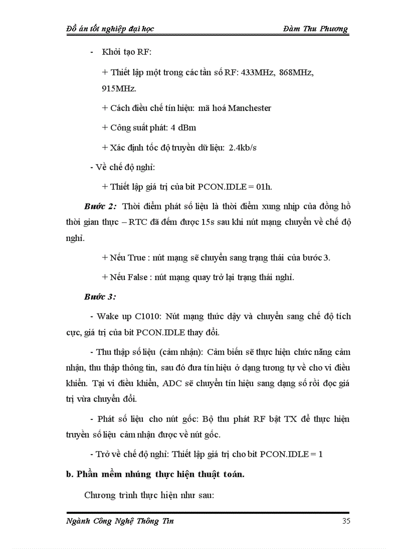 image for page Tìm hiểu và viết phần mềm nhúng cho nút mạng không dây dạng Ad hoc Chủ đề Tiết kiệm năng lượng