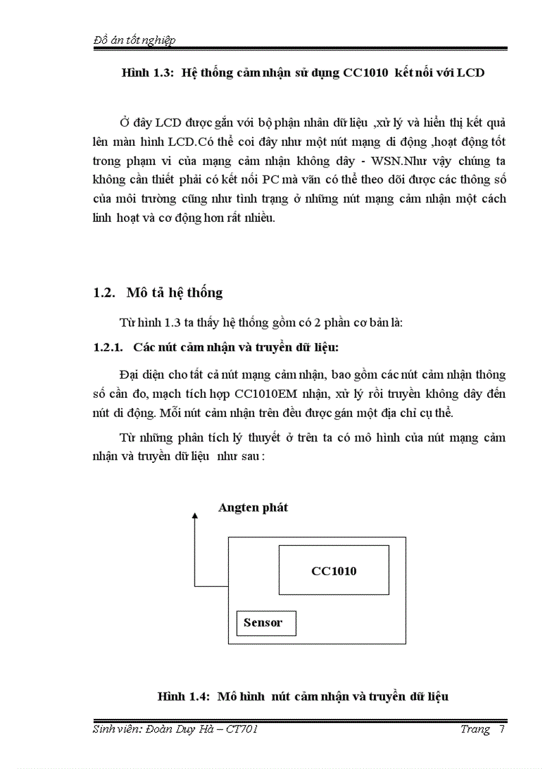 image for page Chương trình thu nhận xử lý dữ liệu cảnh báo sự cố trên nút mạng cảm nhận không dây hiển thị bằng màn hình tinh thể lỏng lcd