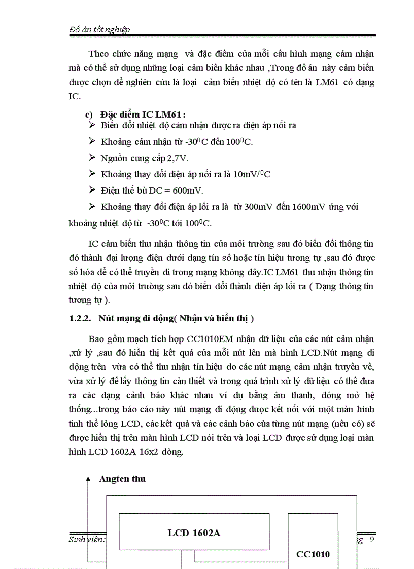 image for page Chương trình thu nhận xử lý dữ liệu cảnh báo sự cố trên nút mạng cảm nhận không dây hiển thị bằng màn hình tinh thể lỏng lcd