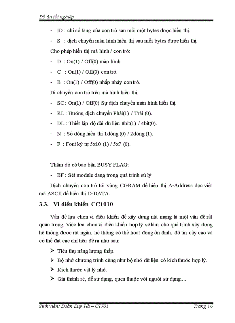 image for page Chương trình thu nhận xử lý dữ liệu cảnh báo sự cố trên nút mạng cảm nhận không dây hiển thị bằng màn hình tinh thể lỏng lcd