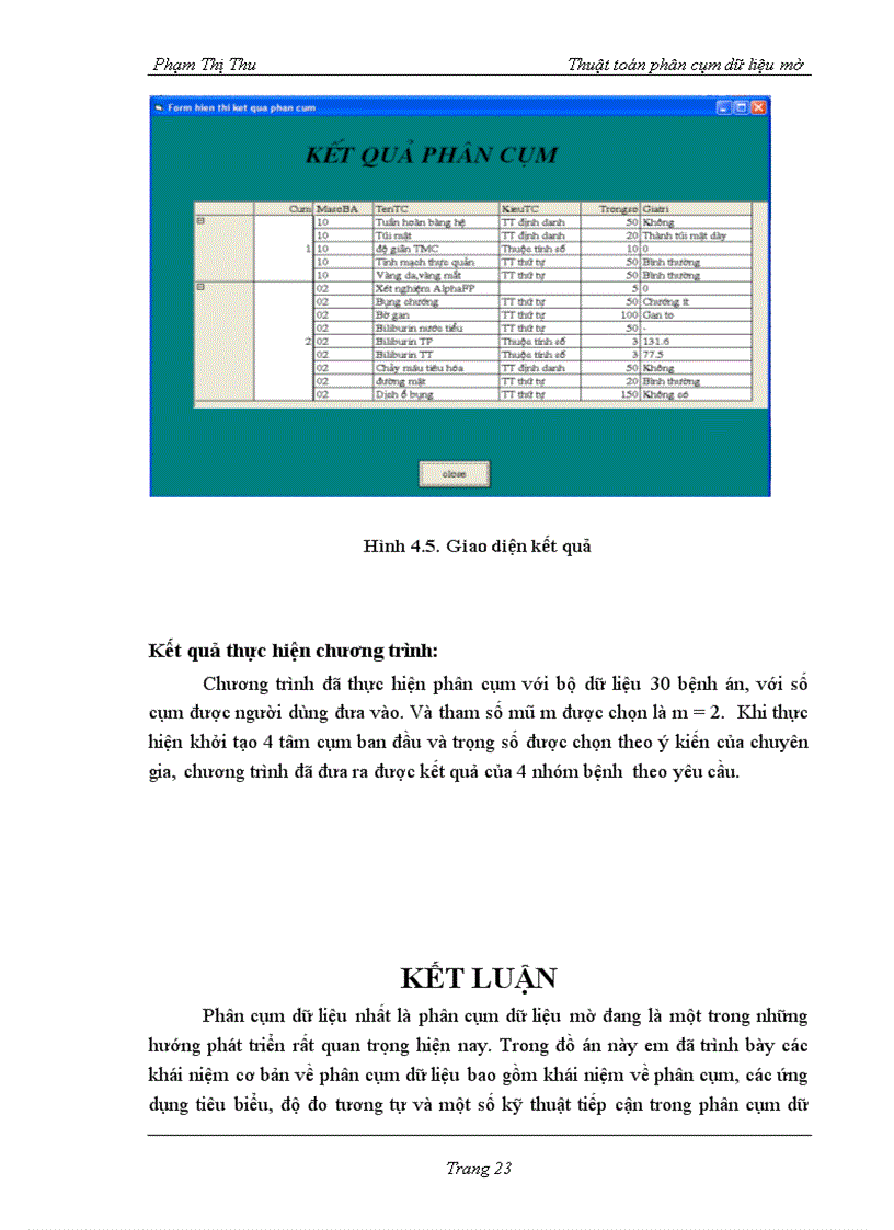 image for page Thuật toán phân cụm dữ liệu mờ
