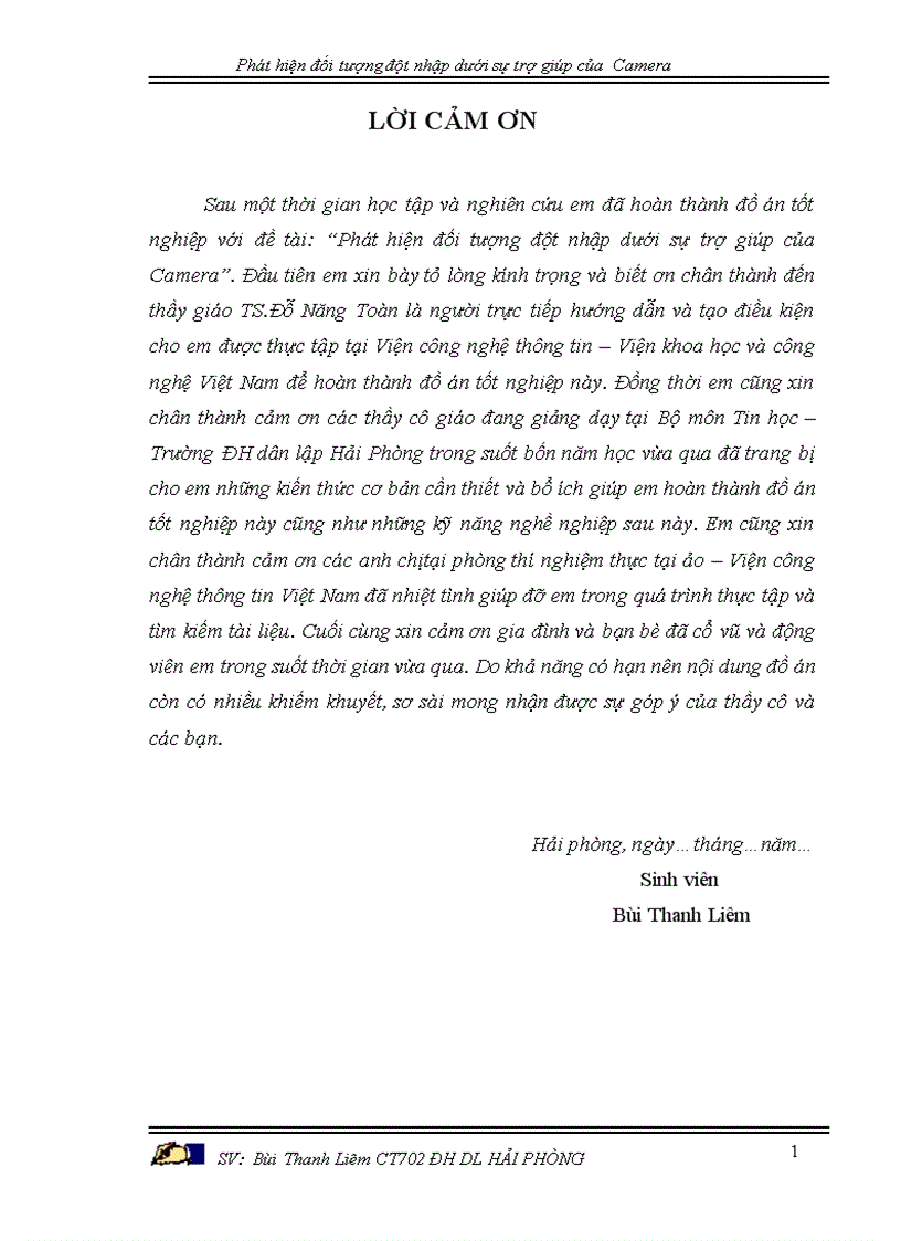 image for page Phát hiện đối tượng đột nhập dưới sự trợ giúp của camera