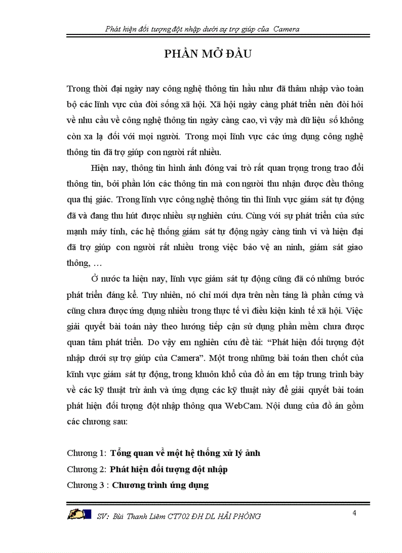 image for page Phát hiện đối tượng đột nhập dưới sự trợ giúp của camera