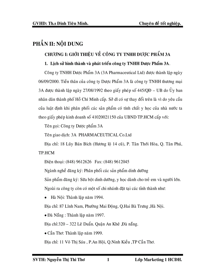 image for page Công tác tổ chức và quản lý hệ thống kênh phân phối tại Công ty TNHH Dược phẩm 3A