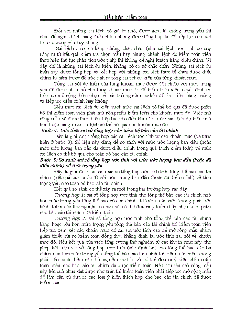 image for page Đánh giá trọng yếu và rủi ro kiểm toán trong kiểm toán báo cáo tài chính